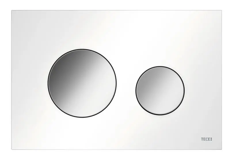 Tece TECEloop - WC vadības plate, balta/hroms spīdīgs 9240927