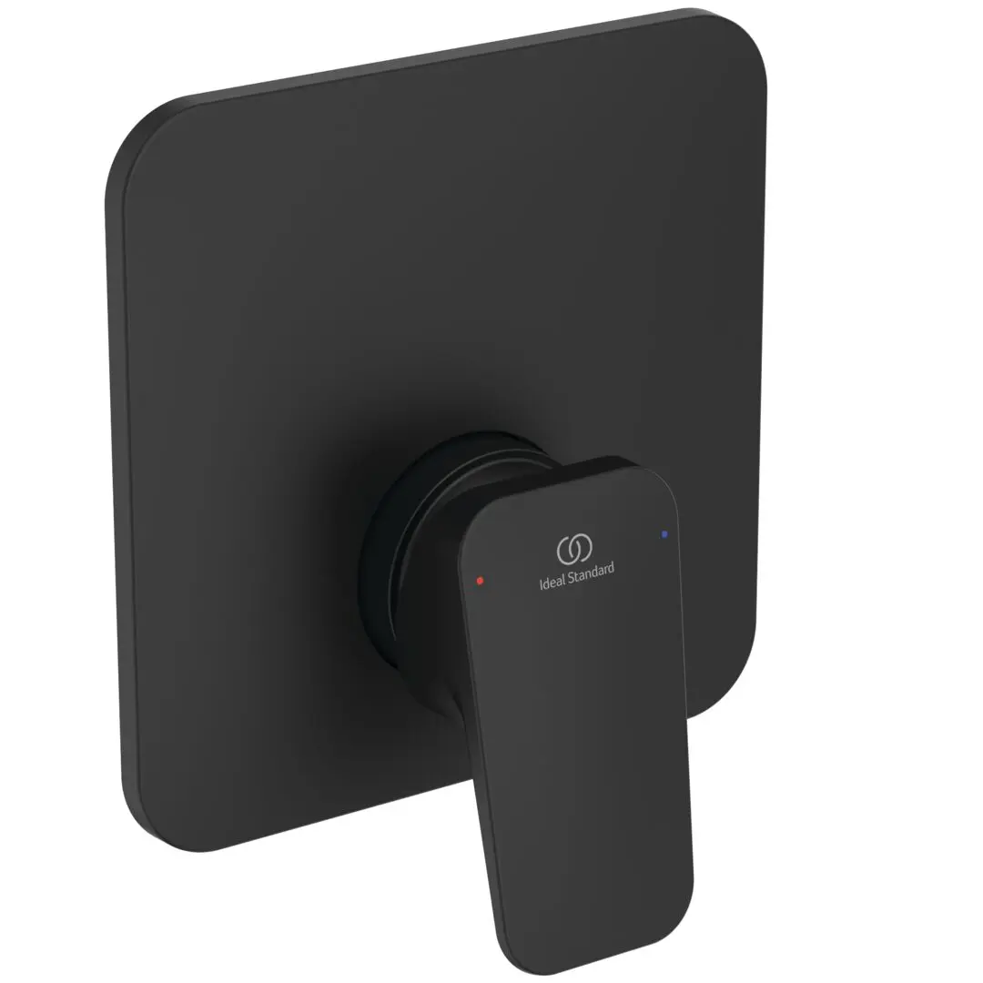 Ideal Standard CeraPlan - zemapmetuma dušas maisītājs, ar korpusu, melns BD252XG