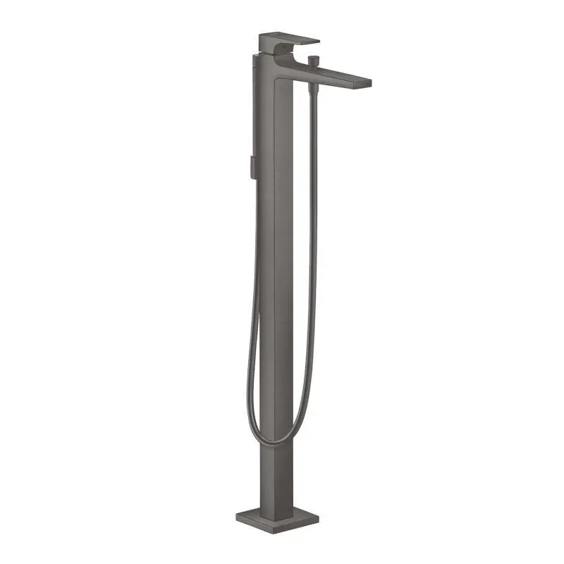 Hansgrohe Metropol - vannas maisītājs, grīdas montāža, melns hroms birstēts 32532340