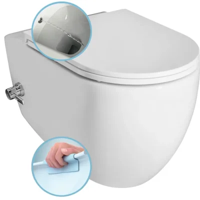 Sapho Infinity - pie sienas stiprināms WC ar bidē dušu, Rimless, balts 10NFS1005I