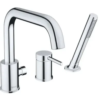 Duravit Circle - vannas malas maisītājs, 3 caurumu montāža, hroms CE5260000010