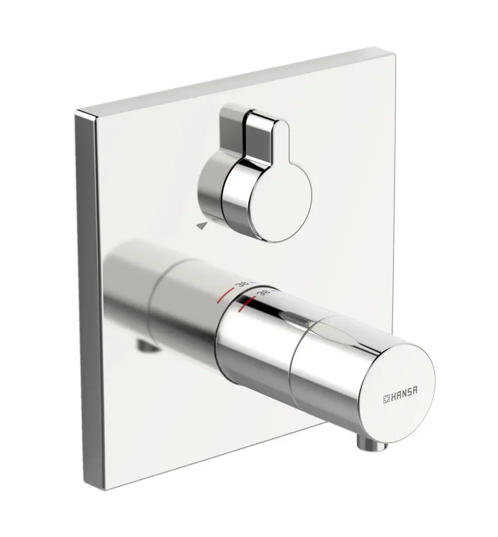 Hansa Varox Pro - zemapmetuma termostata maisītājs 2 patērētājiem, hroms 40589073