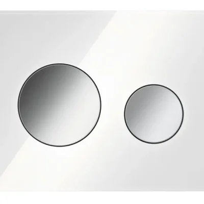 Tece TECEloop - WC vadības plate, stikls balts/hroms spīdīgs 9240660
