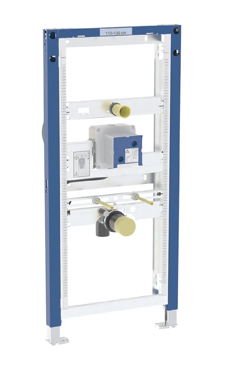 Geberit Duofix - montāžas elements pisuāram, 112–130 cm, universāls, slēptai pisuāra vadībai 111.689.00.2