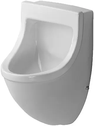 Duravit Starck 3 - nosūces pisuārs Dry, horizontāla notece, balts 0821350000