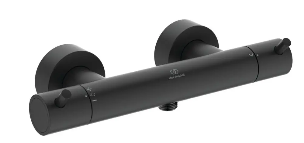 Ideal Standard CeraTherm - termostata dušas maisītājs, zīdaini melns A7587XG