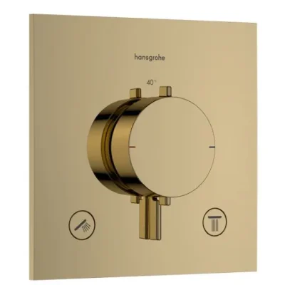 Hansgrohe Ecostat Comfort E - zemapmetuma termostata maisītājs, 2 patērētājiem, pulēta zelta apdare 33711990