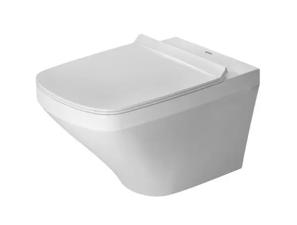 Duravit DuraStyle - piekaramais WC ar WC sēdekli SoftClose, Rimless, ar WonderGliss, Alpu balts 45510900A11