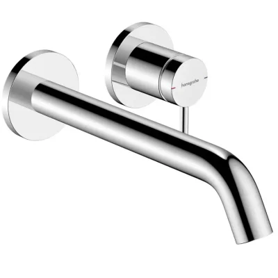 Hansgrohe Tecturis S - zemapmetuma izlietnes maisītājs, ar noteces komplektu, 2 caurumu montāža, EcoSmart, hroms 73351000