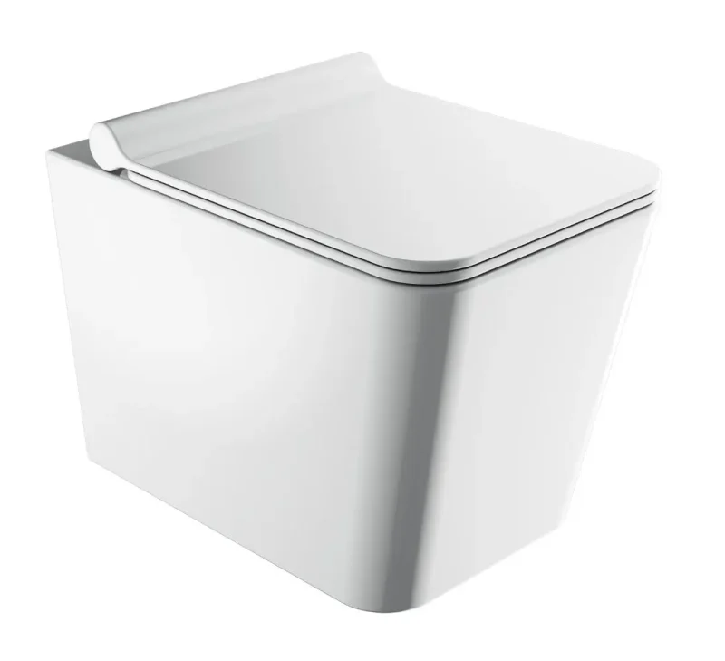 OMNIRES Boston - piekaramais WC ar SoftClose sēdekli, Rimless, balts BOSTONMWBP