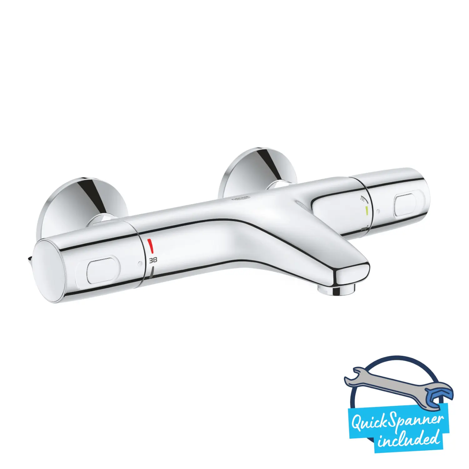 Grohe Precision Trend - termostatisks vannas maisītājs, hromēts 34227002