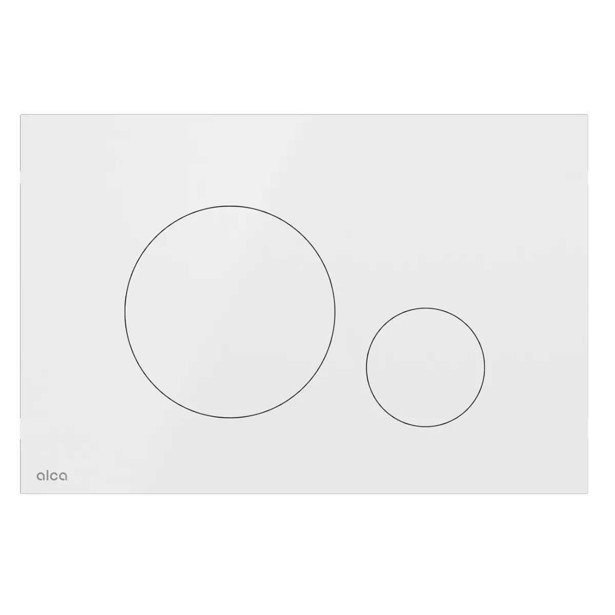 Alcadrain Flat - vadības plate, balts spīdīgs TURN-WHITE