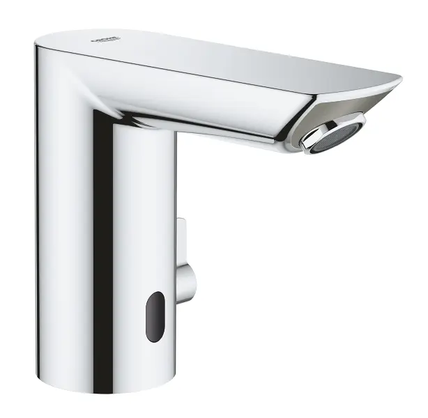 Grohe Bau Cosmopolitan E - infrasarkanā elektronika izlietnes maisītājam ar maisīšanas funkciju un temperatūras ierobežotāju, baterijas pieslēgums 6 V, hromēts 36451000