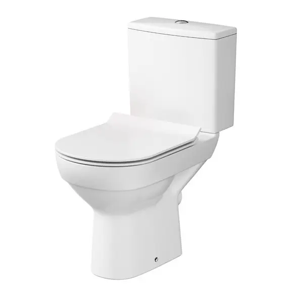 Cersanit City - WC komplekts ar SoftClose sēdekli, aizmugures izvads, ūdens pieslēgums sānos, CleanOn, balts K35-037