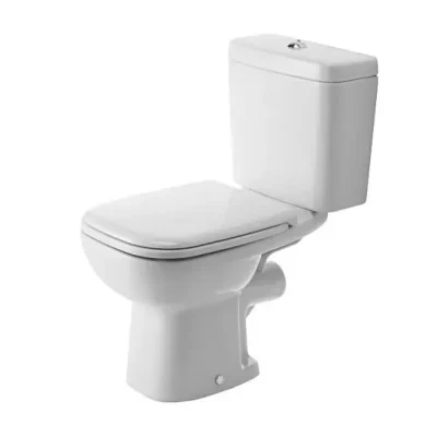 Duravit D-Code - stāvošais WC komplekts, horizontāls izvads, ar HygieneGlaze, Alpu balts 21110920002