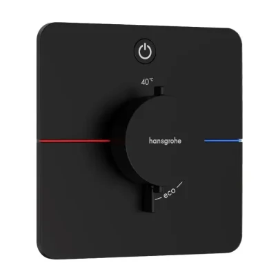 Hansgrohe ShowerSelect Comfort - zemapmetuma termostata maisītājs, matēti melns 15581670