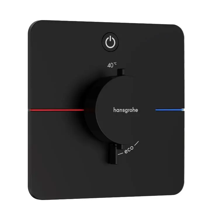 Hansgrohe ShowerSelect Comfort - zemapmetuma termostata maisītājs, matēti melns 15581670
