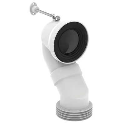 Ideal Standard piederumi - vertikāls notekas līkums, 185-200 mm, balts T682067