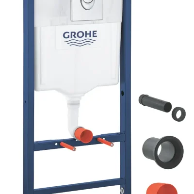 Grohe Rapid SL - priekšsienas elements sienas WC, vadības plate Skate Air, hroms 39442000