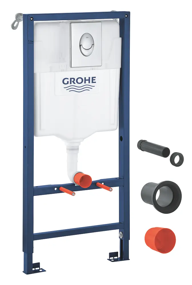 Grohe Rapid SL - priekšsienas elements sienas WC, vadības plate Skate Air, hroms 39442000