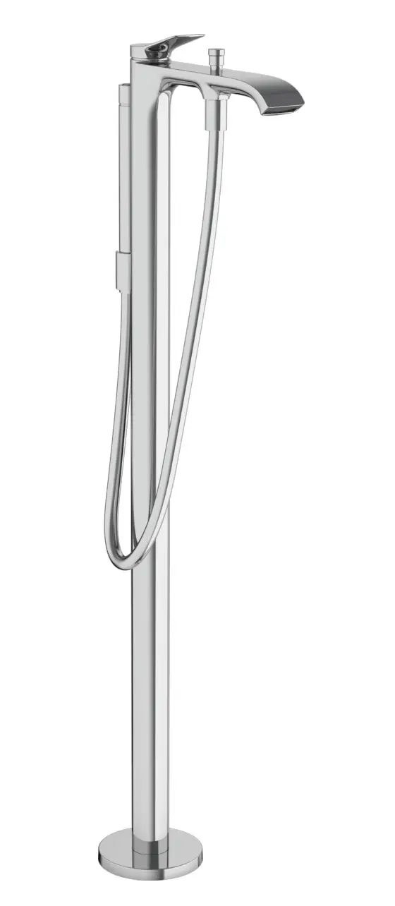 Hansgrohe Vivenis - vannas maisītājs, grīdas montāža, ar piederumiem, hromēts 75445000