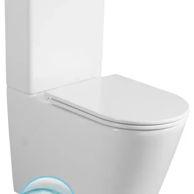 Sapho Avis - WC kombi, Vario izvads, Vortex Rimless, balts PC106V
