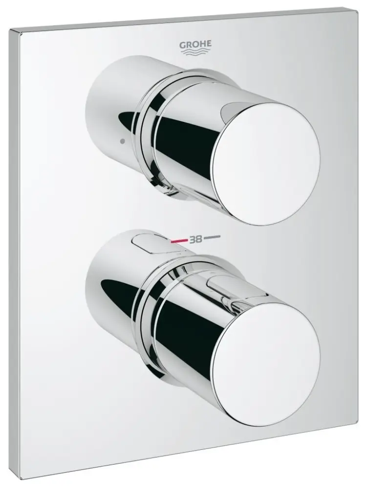 Grohe Grohtherm F - termostatisks vannas maisītājs, zemapmetuma montāža, hroms 27618000