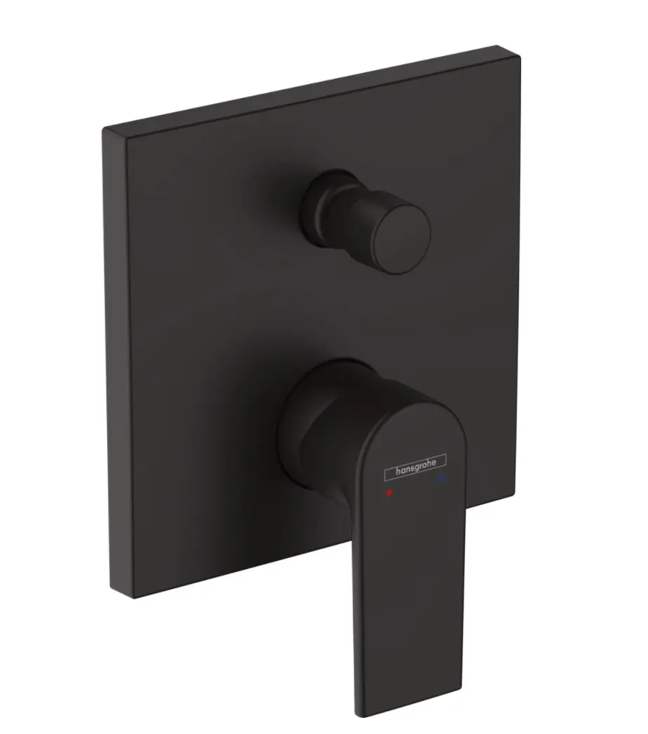 Hansgrohe Vernis Shape - zemapmetuma vannas maisītājs, matēti melns 71469670