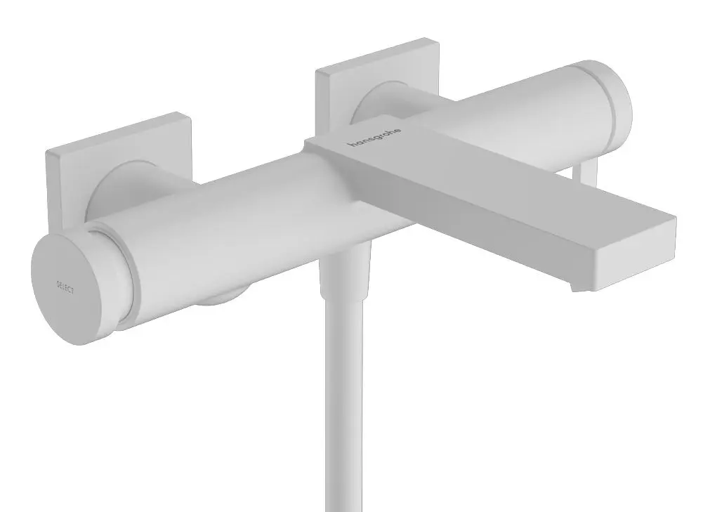 Hansgrohe Tecturis E - vannas maisītājs, balts matēts 73420700
