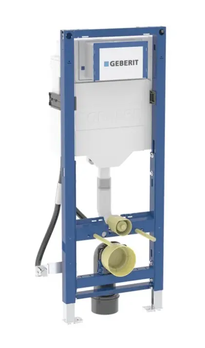 Geberit Duofix - montāžas elements sienas WC, 112 cm, ar Sigma skalošanas kasti 12 cm, bezbarjeru 111.350.00.6