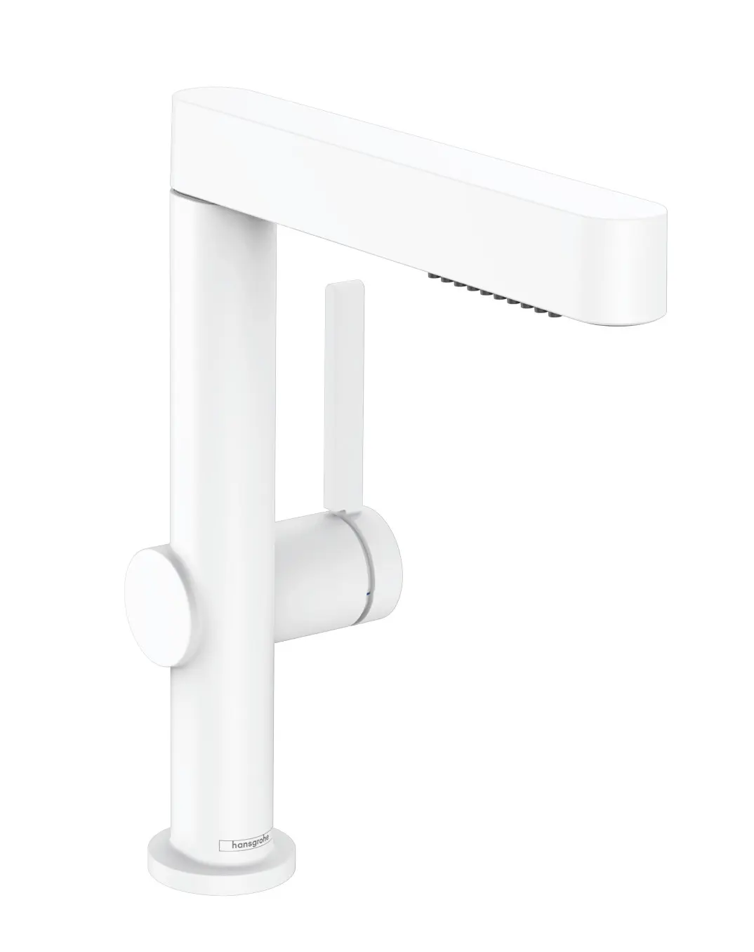 Hansgrohe Finoris - izlietnes vienas sviras maisītājs 230, ar Push-Open noteces komplektu un izvelkamu dušu, EcoSmart, balts matēts 76063700