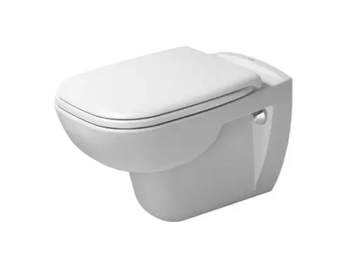 Duravit D-Code - piekaramais WC ar standarta WC sēdekli, Alpu balts 45351900A1