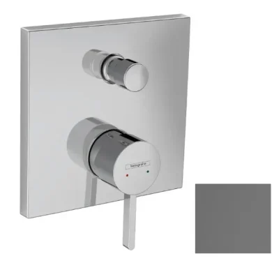 Hansgrohe Finoris - zemapmetuma maisītājs, 2 patērētājiem, hroms birstēts melns 76416340