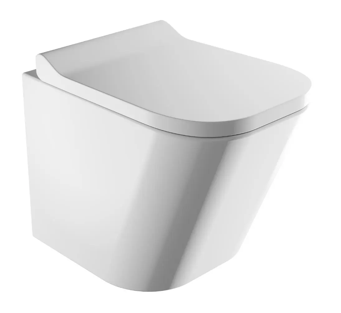 OMNIRES Fontana - piekaramais WC ar SoftClose sēdekli, Rimless, balts FONTANAMWBP
