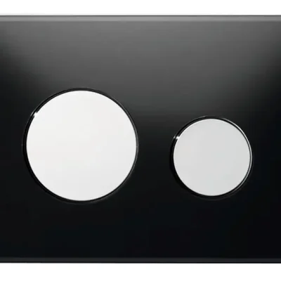 Tece TECEloop - WC vadības plate, stikls melns/spīdīgs hroms 9240656