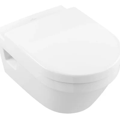 Villeroy & Boch Architectura - pie sienas stiprināms WC, horizontāla noteka, DirectFlush, AntiBac, CeramicPlus, Alpu balts 5684R0T2