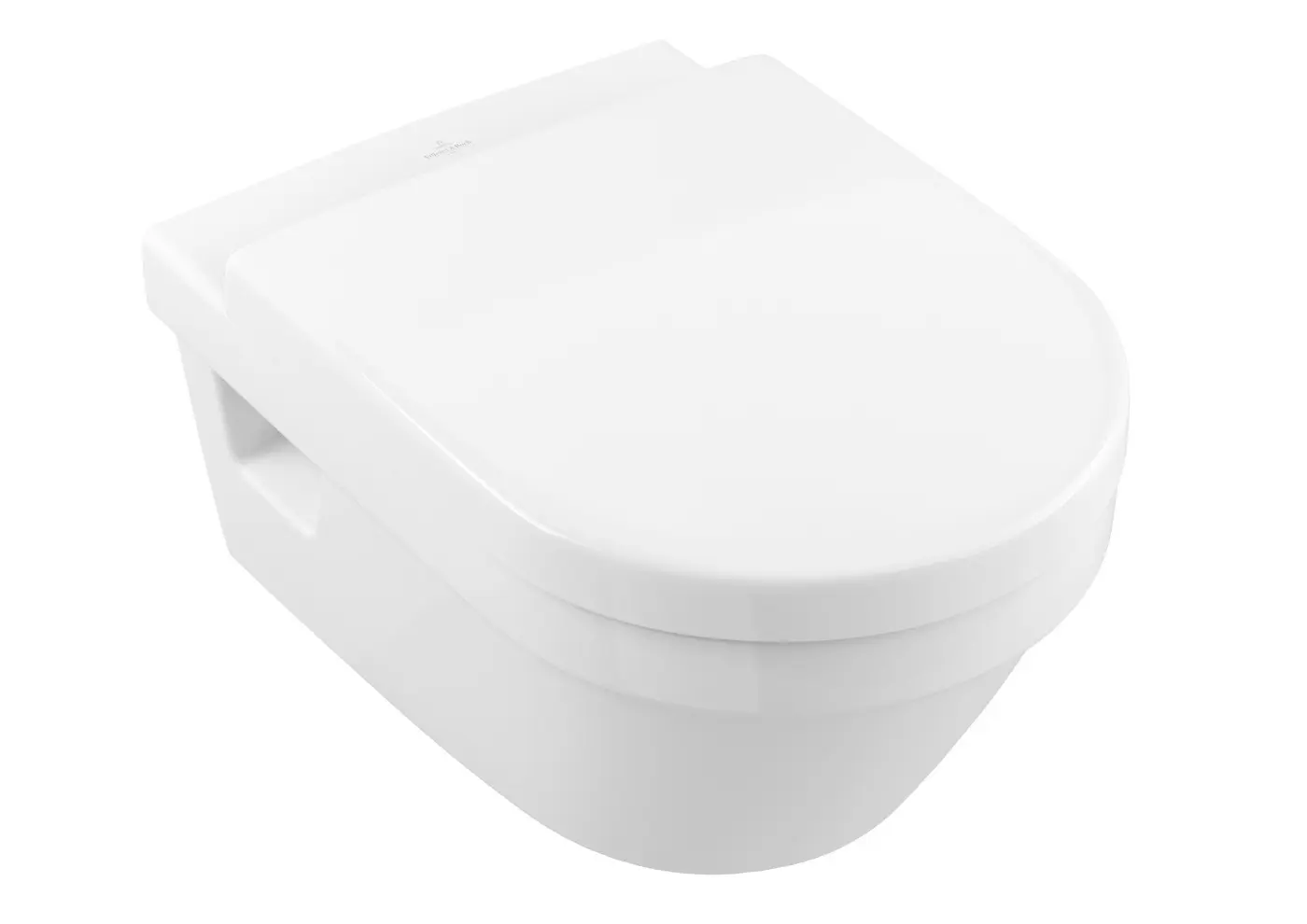 Villeroy & Boch Architectura - pie sienas stiprināms WC, horizontāla noteka, DirectFlush, AntiBac, CeramicPlus, Alpu balts 5684R0T2