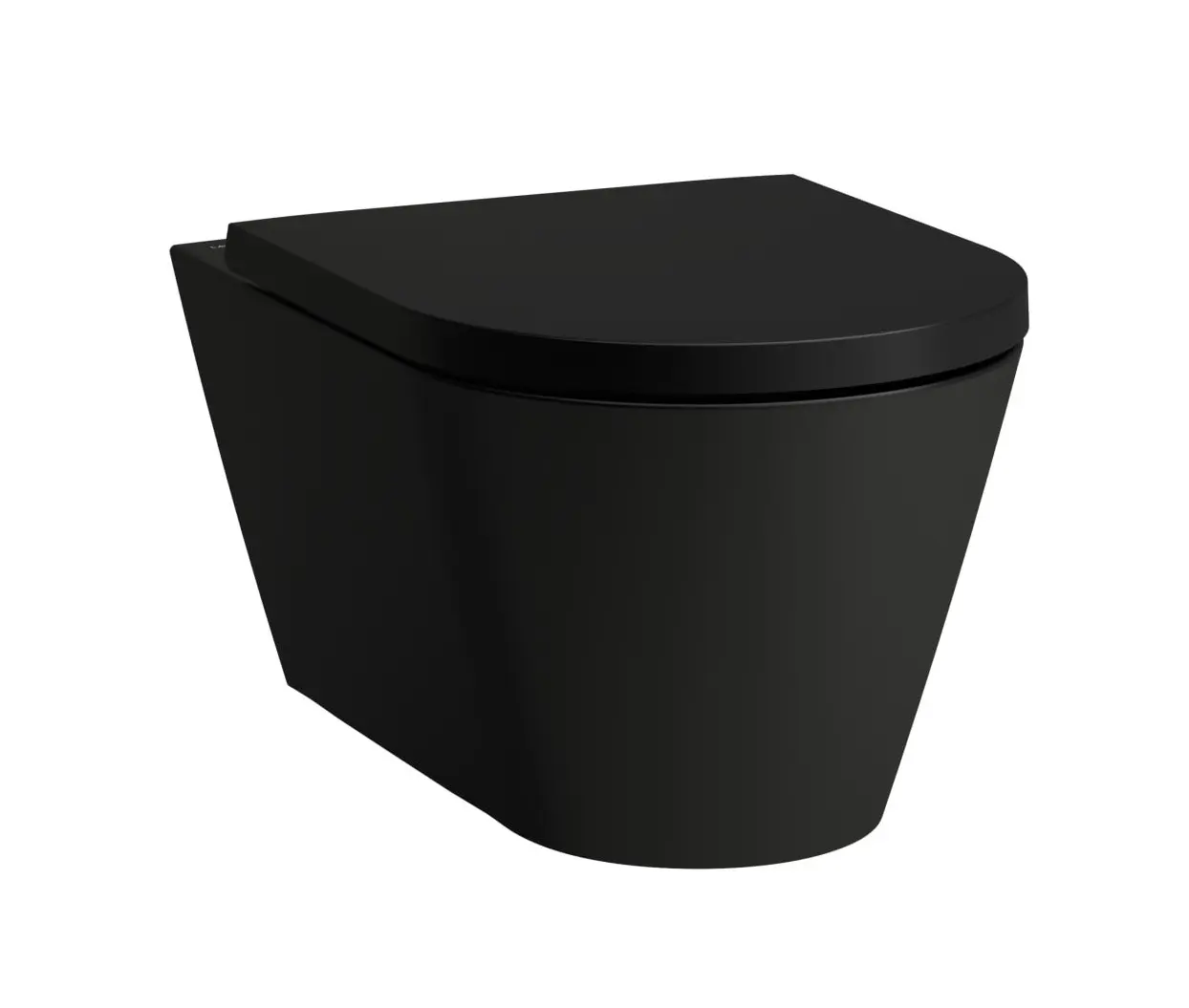 Laufen Kartell - piekaramais WC, Rimless, matēti melns H8213317160001