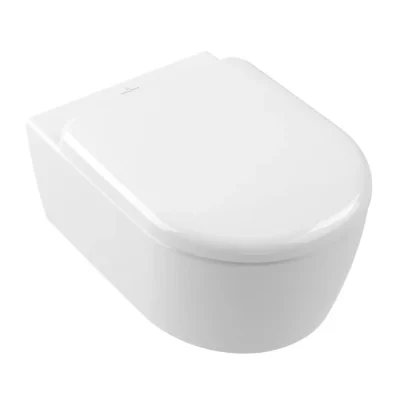 Villeroy & Boch Skyla - pie sienas WC ar SoftClosing sēdekli, TwistFlush, DirectFlush, Alpu balts 5656CL01