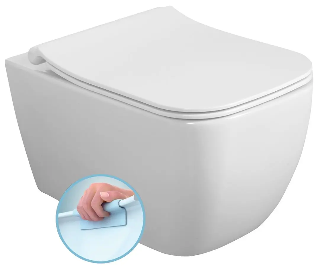 Sapho Isvea Vea - piekaramais WC, Rimless, balts 10VA02001