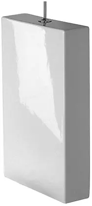 Duravit Starck 1 - uzliekamā skalošanas tvertne 39x13 cm, balta, skalošanas tvertne, pieslēgums pa kreisi, skalošana 6 L 8727100005