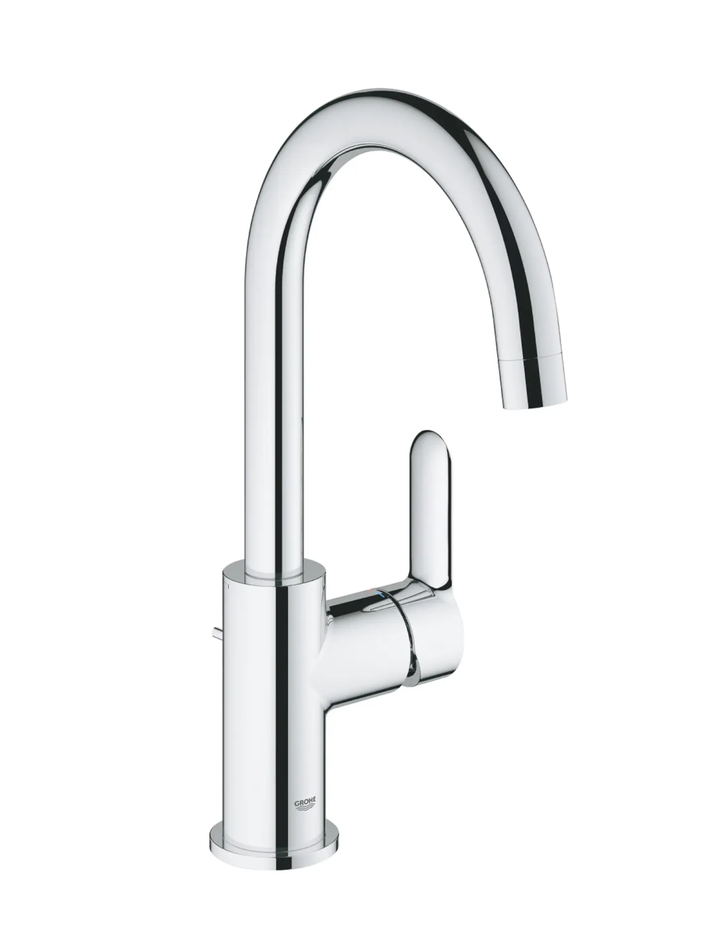 Grohe BauEdge - izlietnes maisītājs, ar noteces komplektu, hroms 23093000