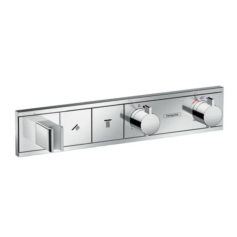 Hansgrohe RainSelect - termostata dušas maisītājs - zemapmetuma 2 patērētājiem, hromēts 15355000