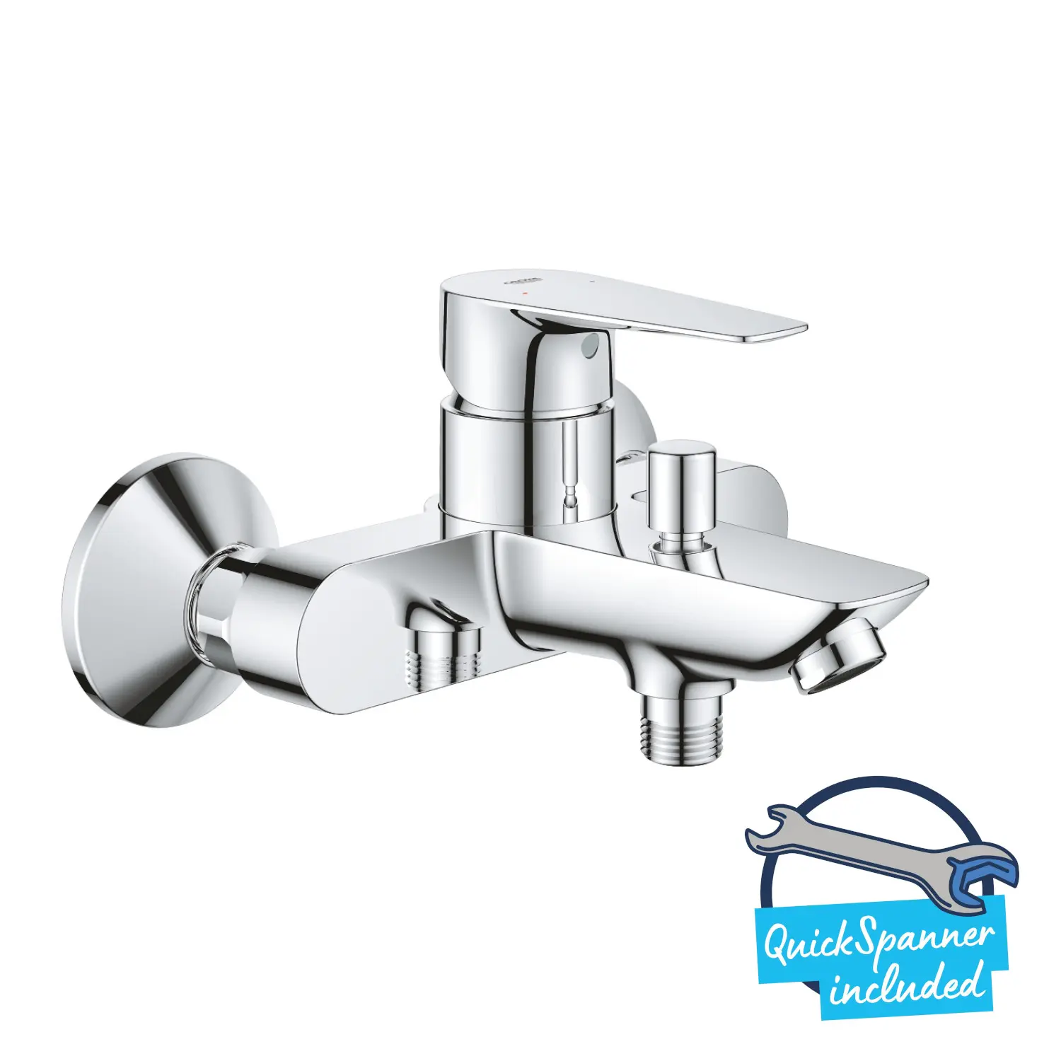 Grohe Start Edge - sienas vannas maisītājs, hroms 24198001