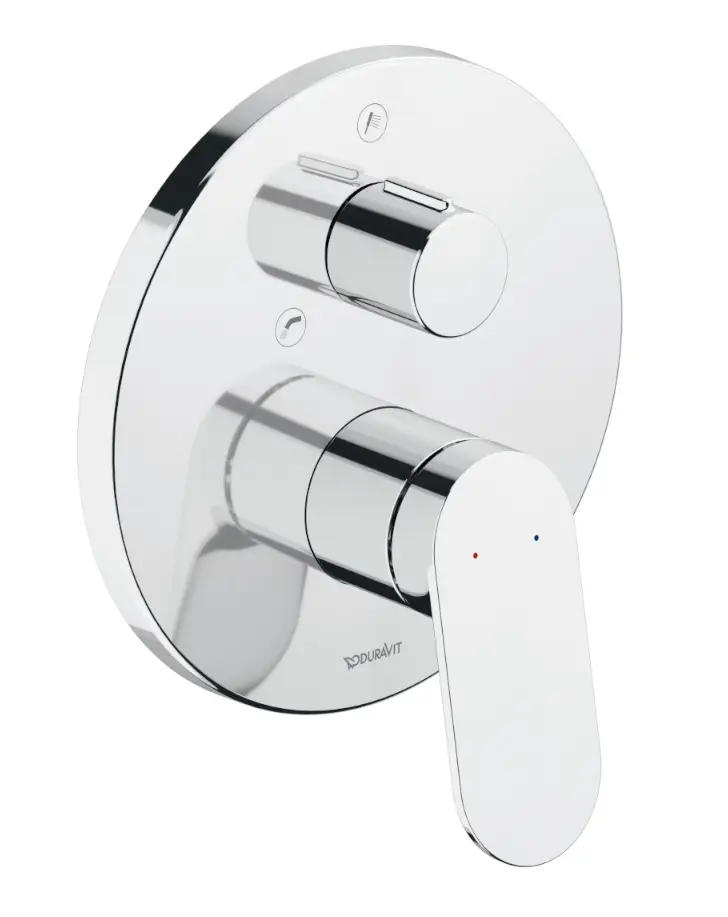 Duravit Wave - zemapmetuma maisītājs, 2 patērētājiem, hroms WA5210012010