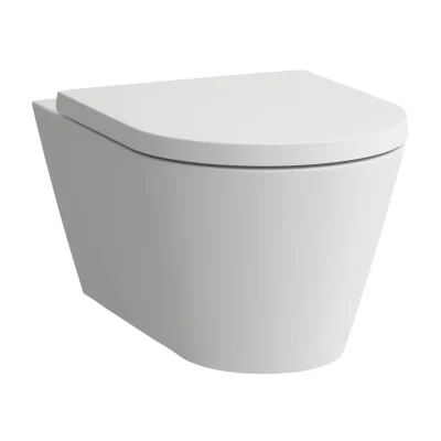 Laufen Kartell - piekaramais WC, maināma izvade, Rimless, matēti balts H8203377570001