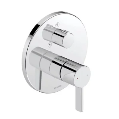 Duravit D-Neo - zemapmetuma maisītājs, 2 patērētājiem, hroms DE4210012010