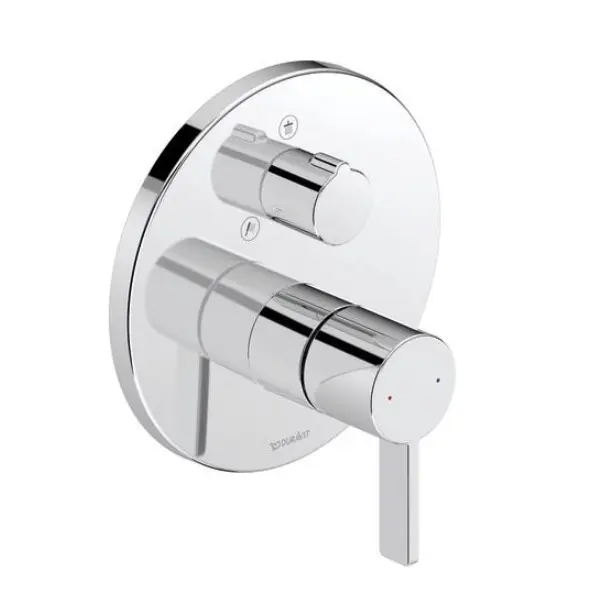 Duravit D-Neo - zemapmetuma maisītājs, 2 patērētājiem, hroms DE4210012010