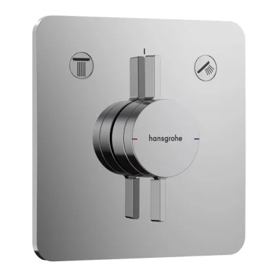 Hansgrohe DuoTurn Q - zemapmetuma maisītājs, 2 patērētājiem, hroms 75414000
