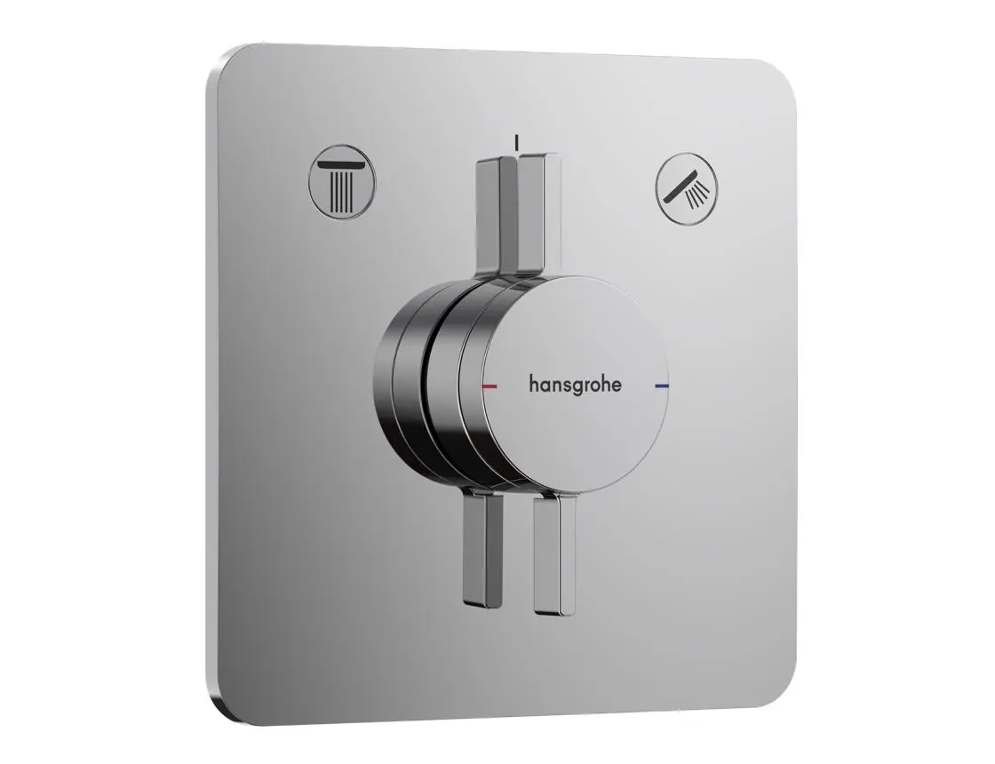 Hansgrohe DuoTurn Q - zemapmetuma maisītājs, 2 patērētājiem, hroms 75414000